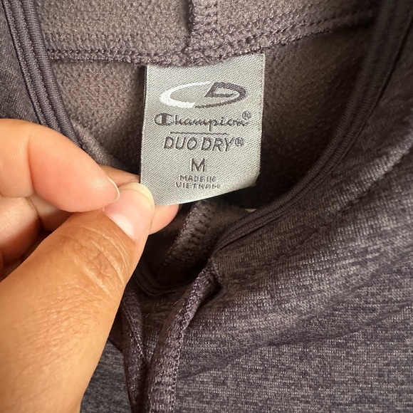 Champion Gray and Black Hooded Sweater with Cowl Neck - Picture 2 of 4